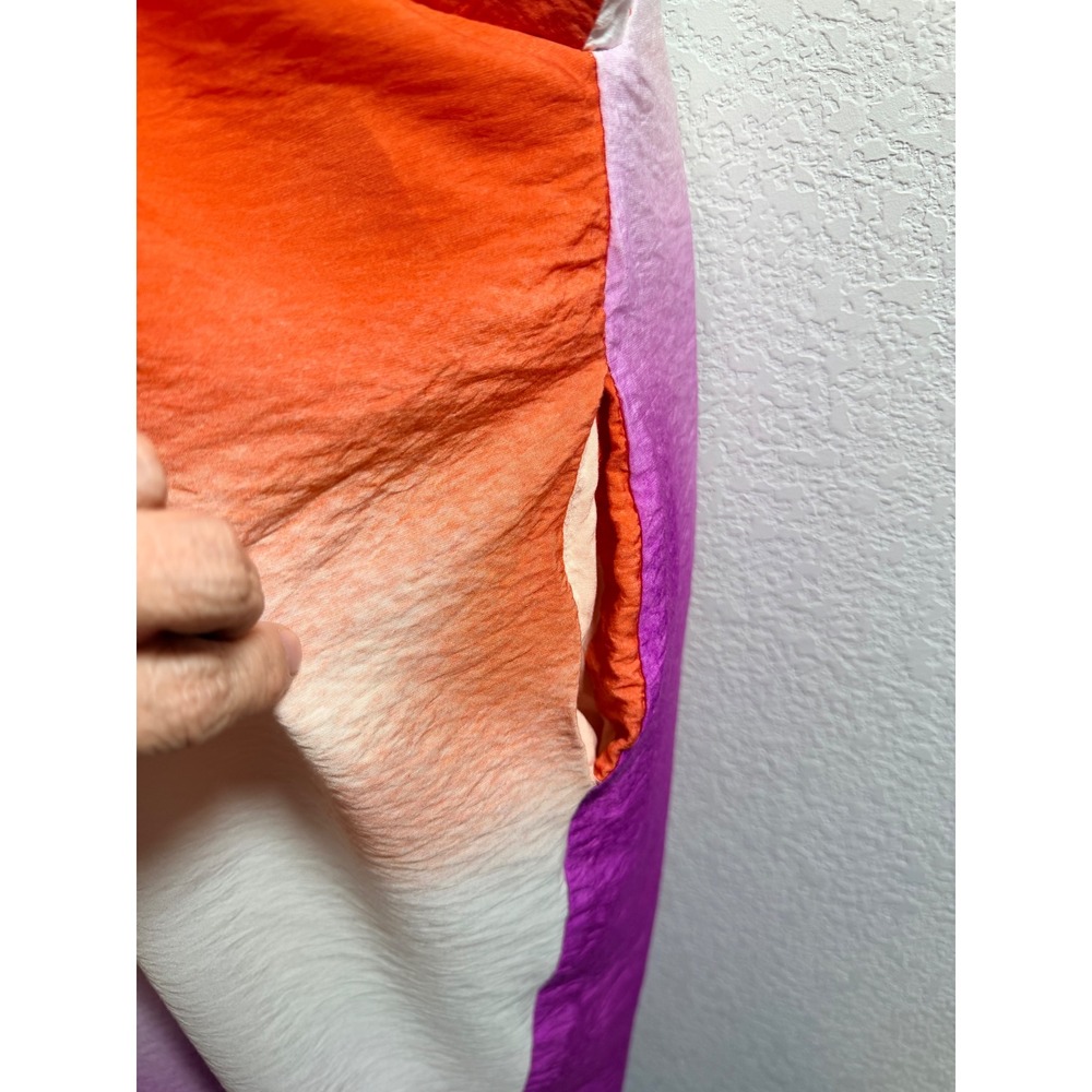 Anthropologie Orange Cream Purple Ombre Midi Dress - Picture 3 of 12